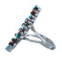 Turquoise and Coral Ring Size 5-1/2 KX121191